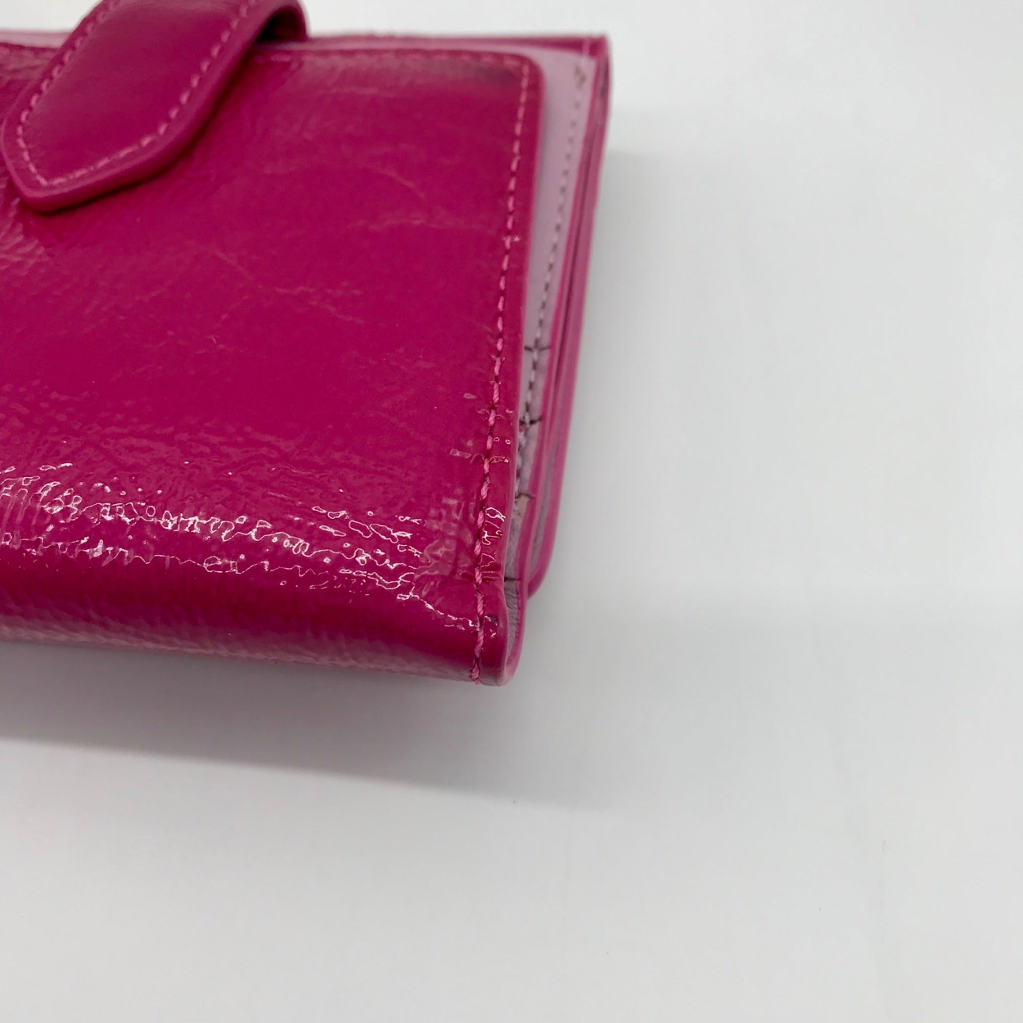 Coach Pink Leather Billfold Wallet