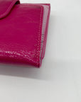 Coach Pink Leather Billfold Wallet