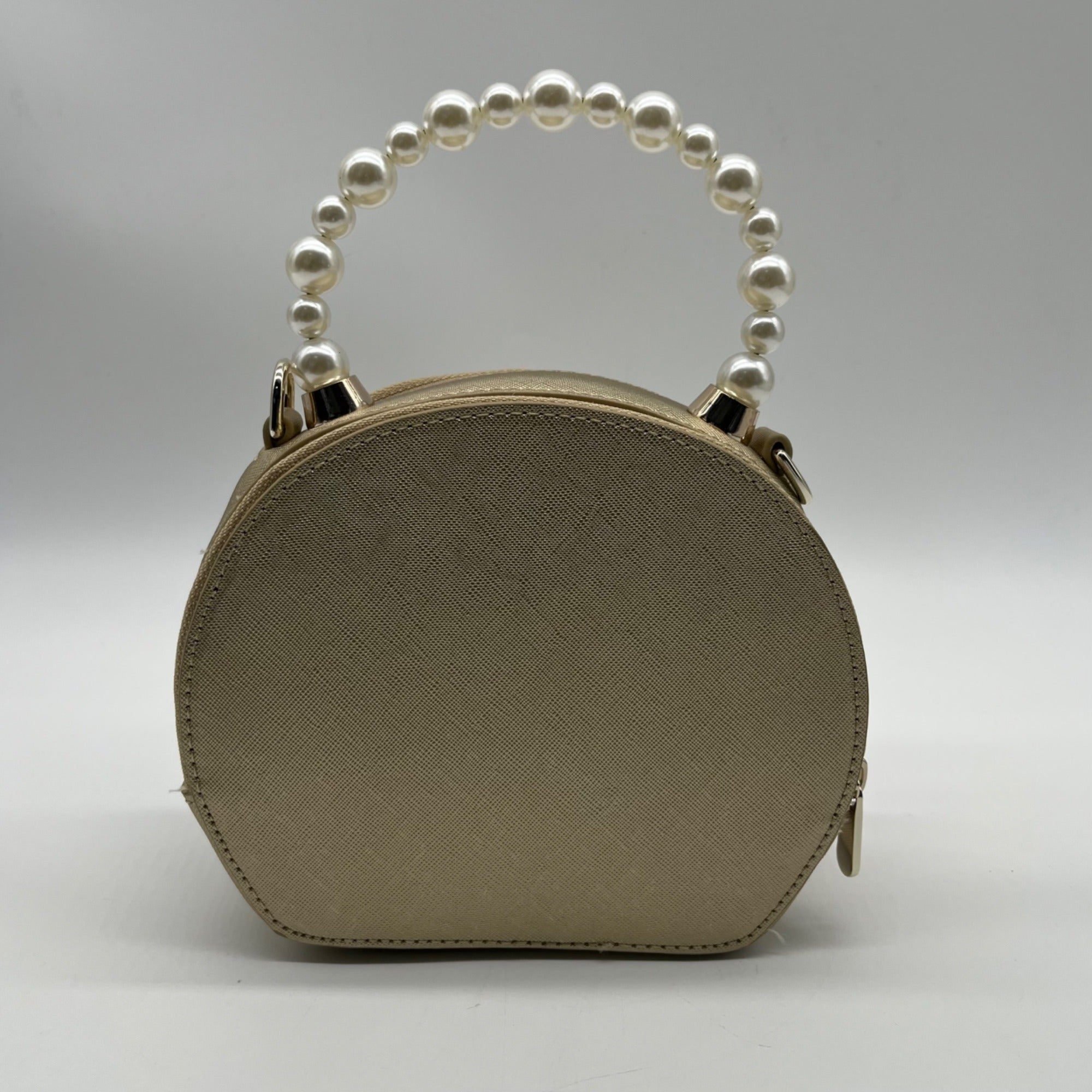 Draper James Gold Round Crossbody Bag