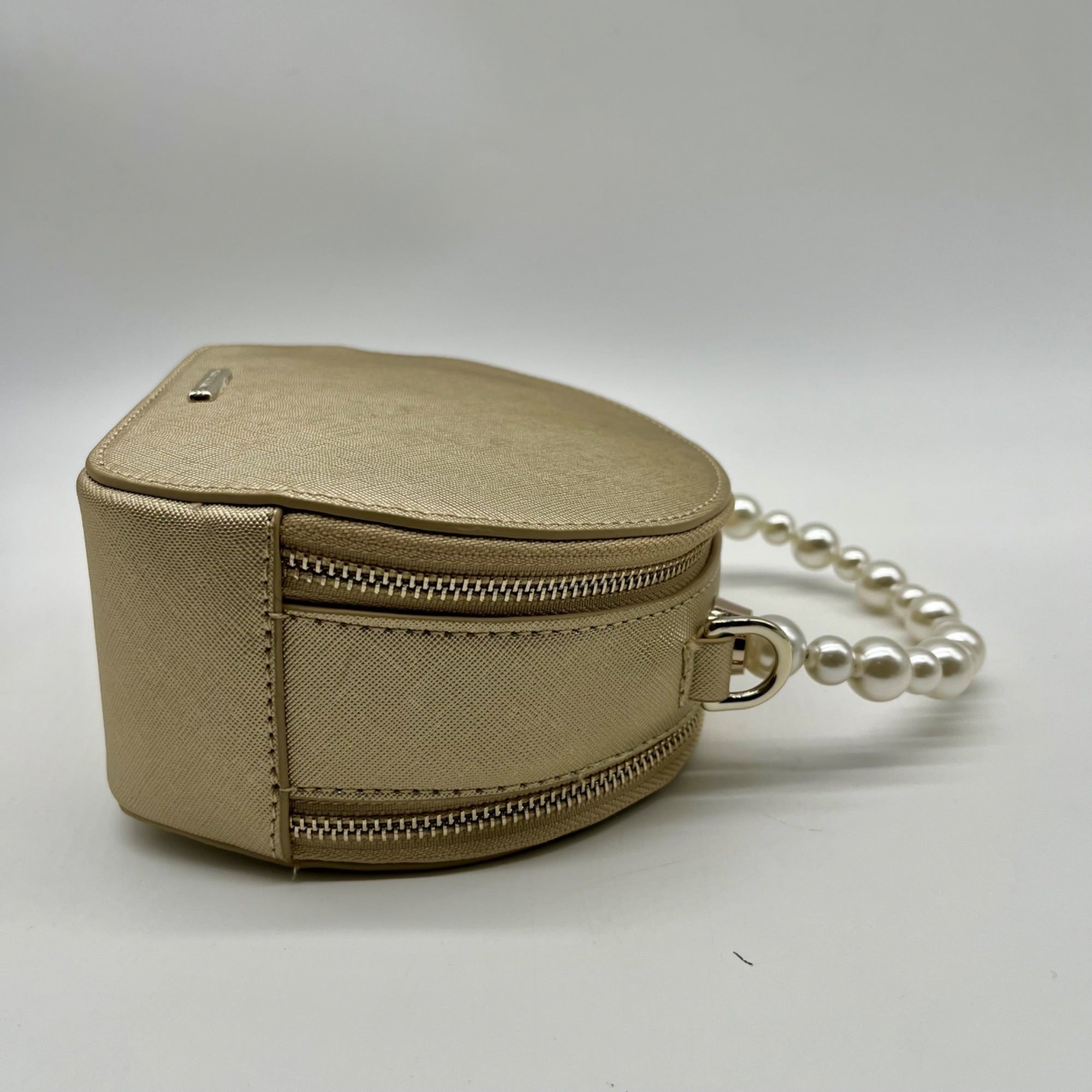 Draper James Gold Round Crossbody Bag