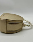 Draper James Gold Round Crossbody Bag