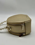 Draper James Gold Round Crossbody Bag