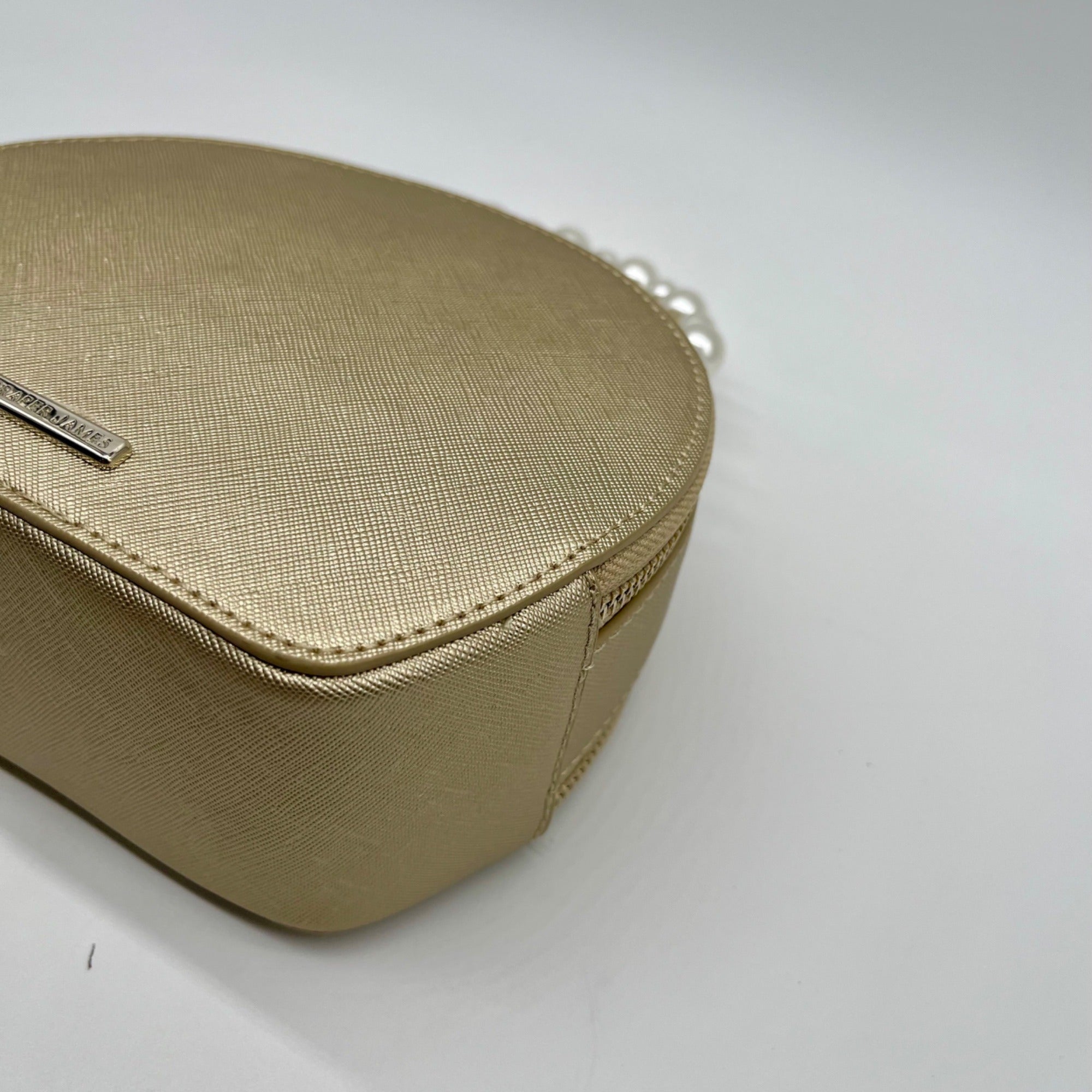 Draper James Gold Round Crossbody Bag