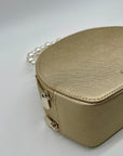 Draper James Gold Round Crossbody Bag