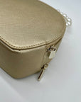 Draper James Gold Round Crossbody Bag