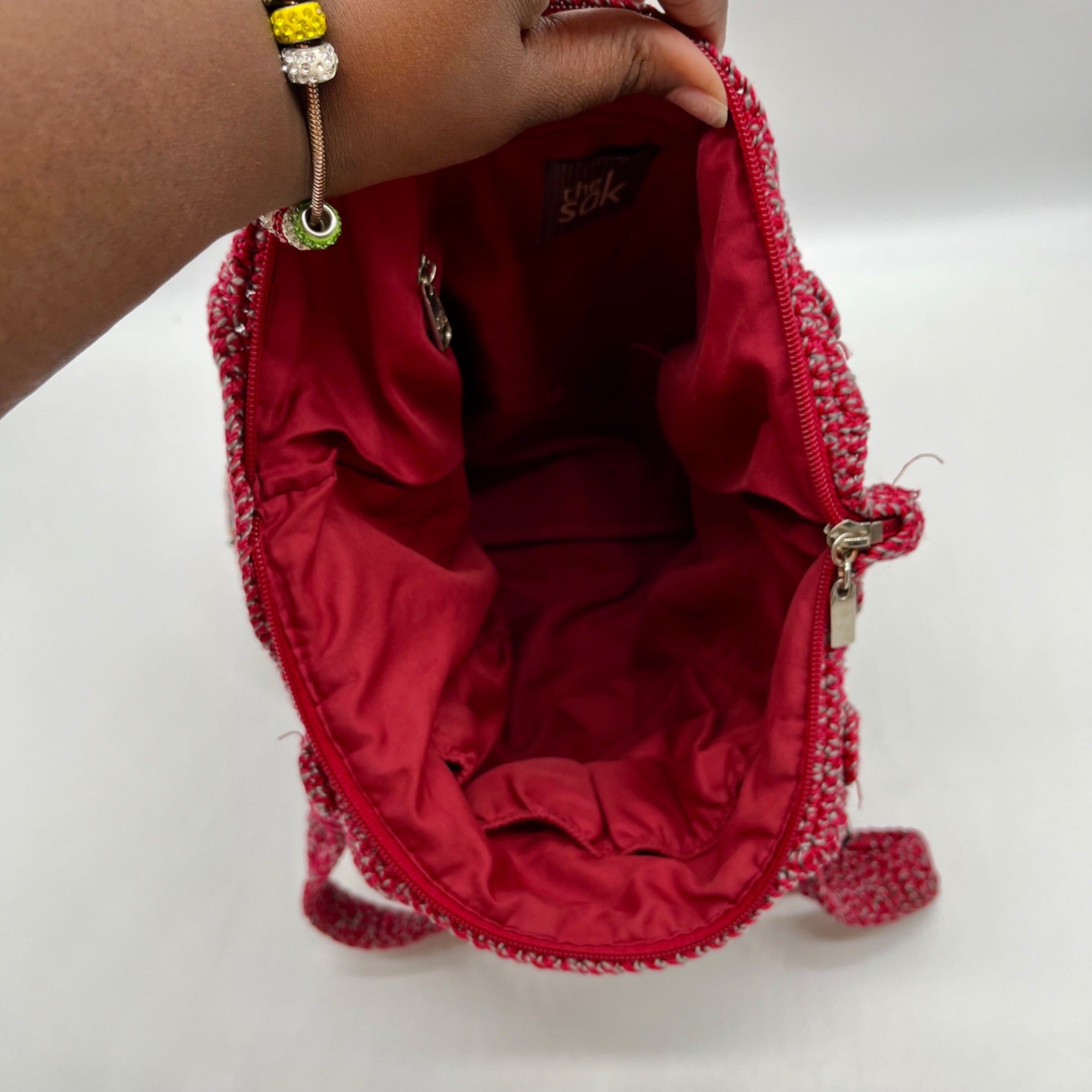 The Sak Multi-Color Fabric Belle Crochet Tote Bag