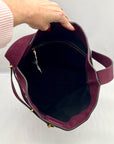 Madewell Red Belted Suede Satchel Bag