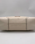 Michael Kors Beige Pebbled Leather Nicole Medium Shoulder Bag