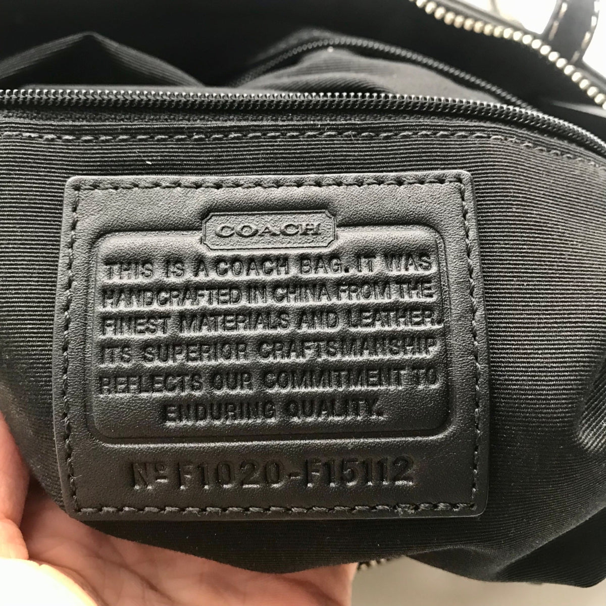 Coach Signature Canvas Black Tote Bag F15112
