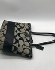 Coach Signature Canvas Black Tote Bag F15112