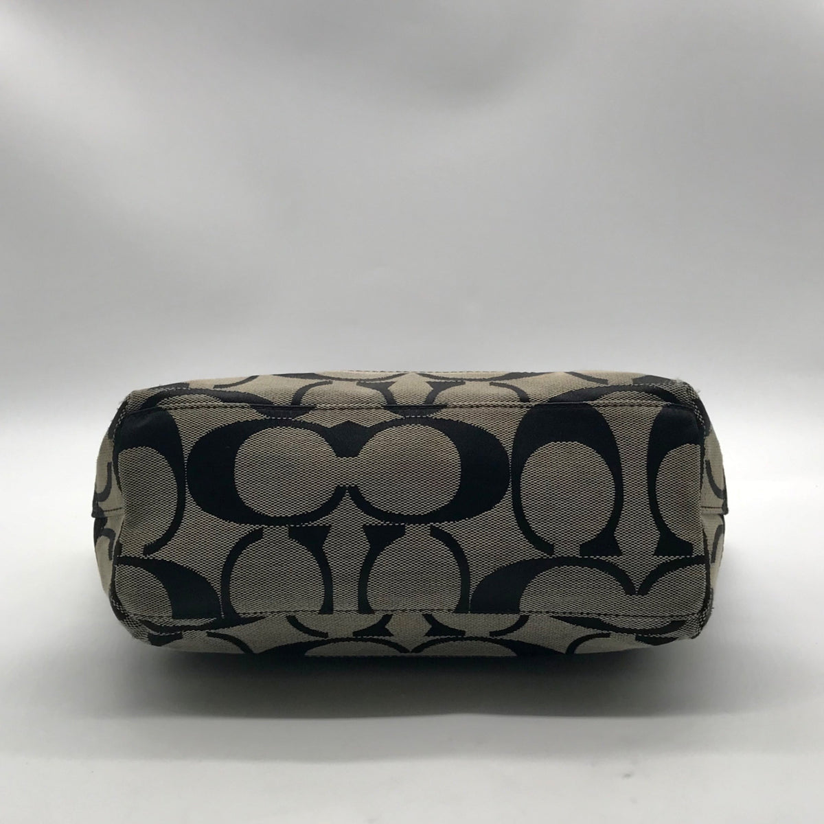 Coach Signature Canvas Black Tote Bag F15112