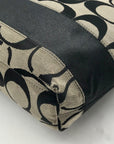 Coach Signature Canvas Black Tote Bag F15112
