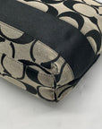 Coach Signature Canvas Black Tote Bag F15112