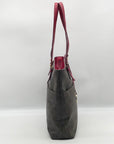 Michael Kors Brown Monogram Coated Canvas Jet Set Shoulder Bag