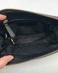 Michael Kors Black Leather Florence Crossbody Bag