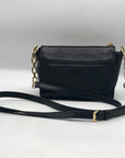 Michael Kors Black Leather Florence Crossbody Bag