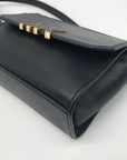 Michael Kors Black Leather Florence Crossbody Bag