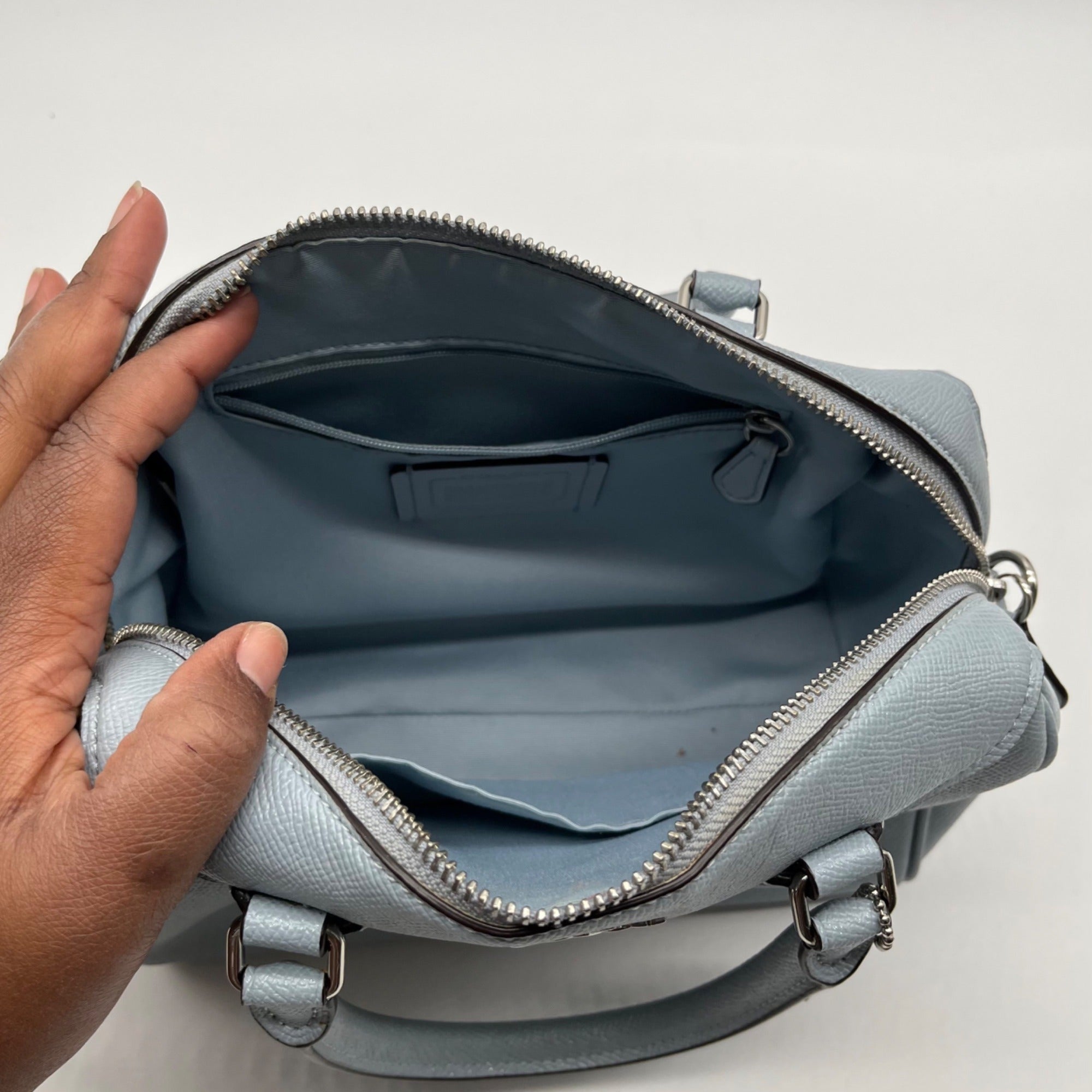 Coach Light Blue Mini Bennett Satchel Bag F31377