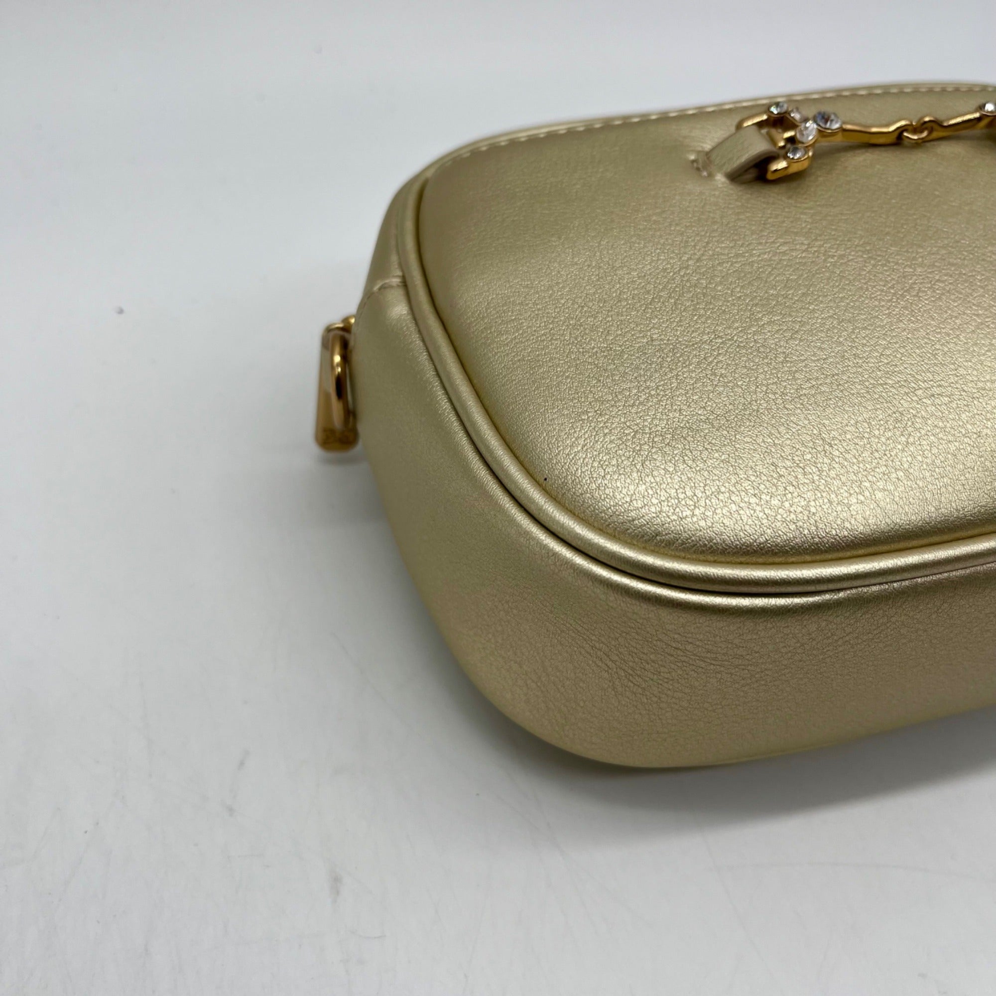 Sam Edelman Gold Faux Leather Tote Bag