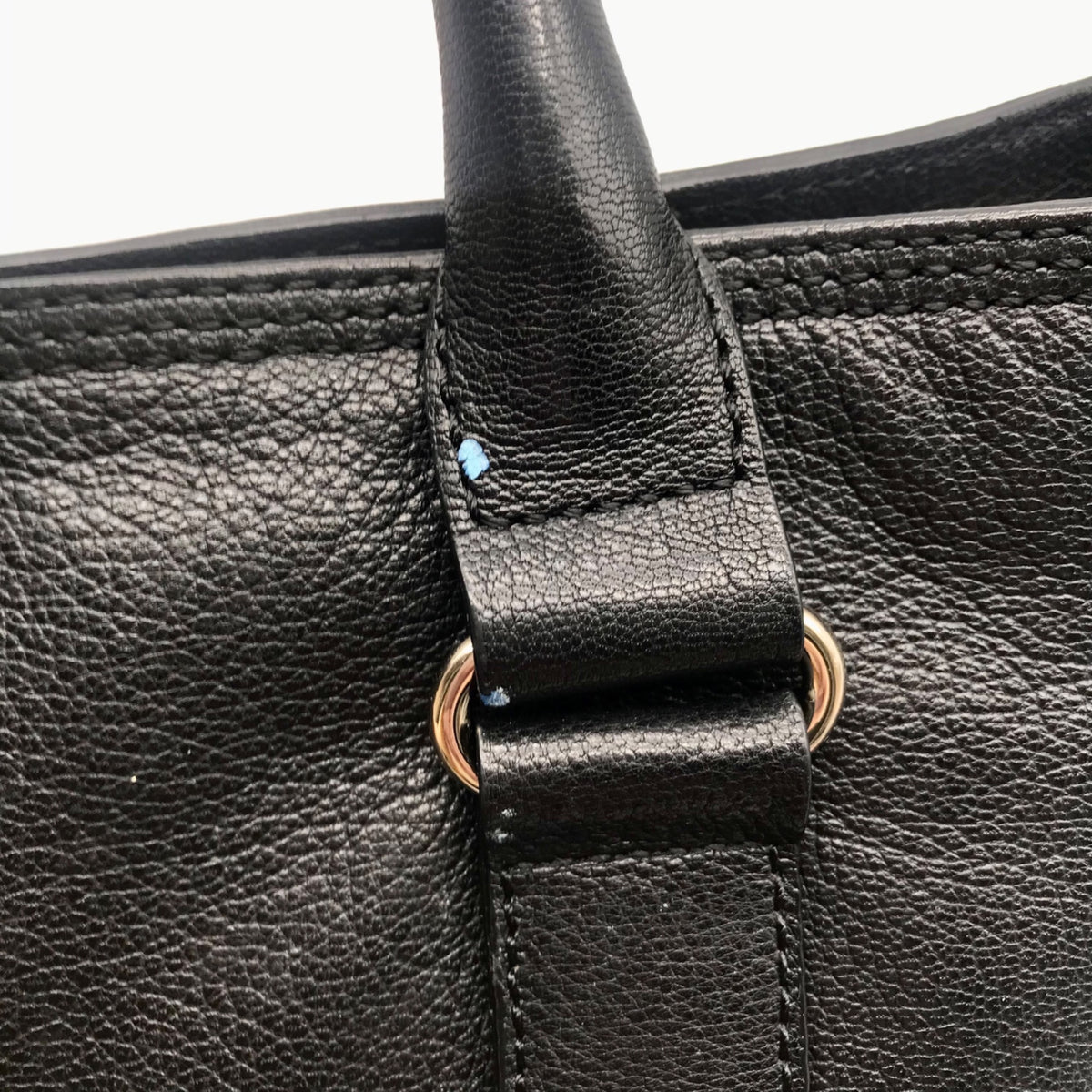 Kate Spade Black Pebbled Leather Primrose Hill Goldie Satchel Bag