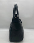 Kate Spade Black Pebbled Leather Primrose Hill Goldie Satchel Bag