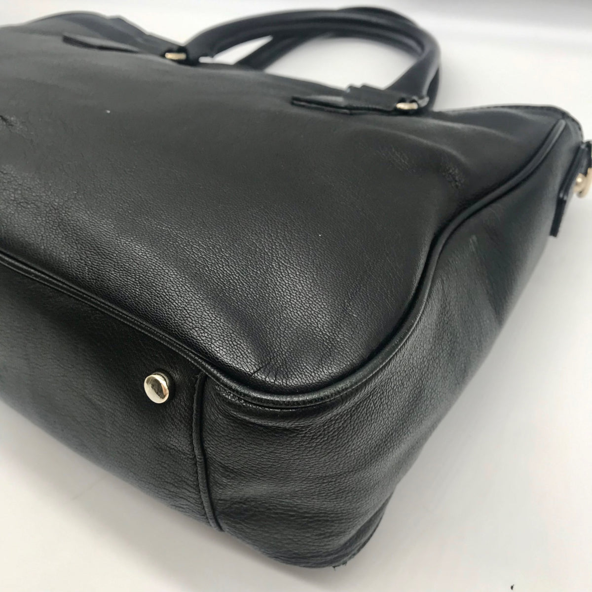 Kate Spade Black Pebbled Leather Primrose Hill Goldie Satchel Bag