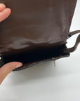 Artisan Black Leather Crossbody Bag