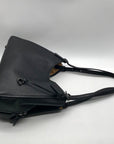 Coach Black Pebbled Leather Ella Shoulder Bag C4824