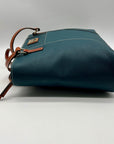 Dooney & Bourke Teal Pebble Grain Lexington Small Tote Bag
