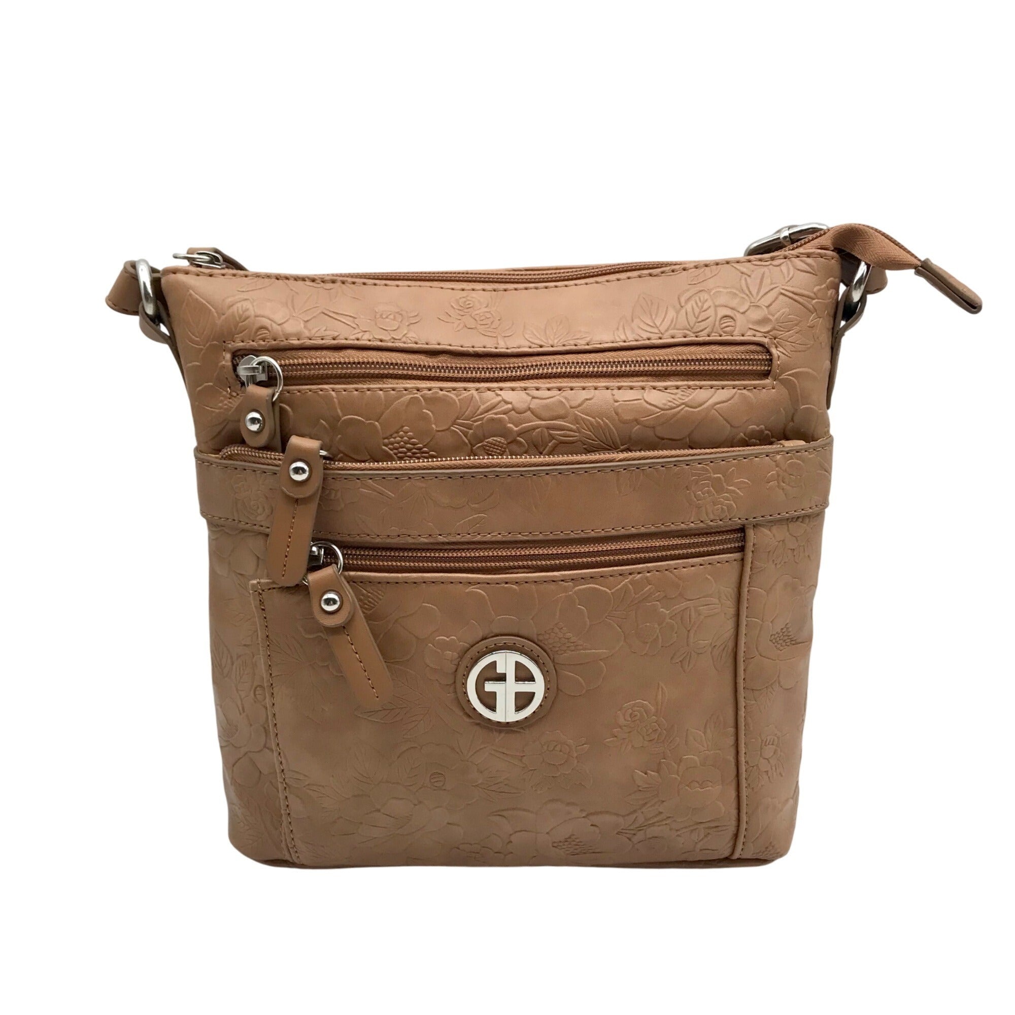 Giani Bernini Brown Pebble Crossbody Bag