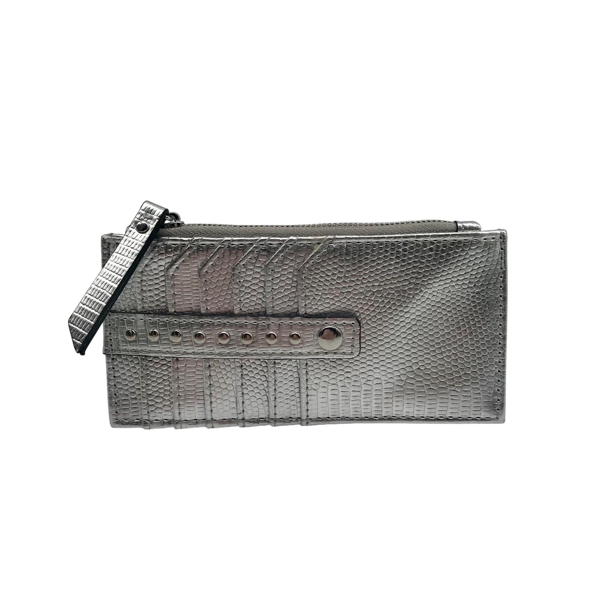 I.N.C. International Concepts Silver Hazel Embossed Card Case  - NWT