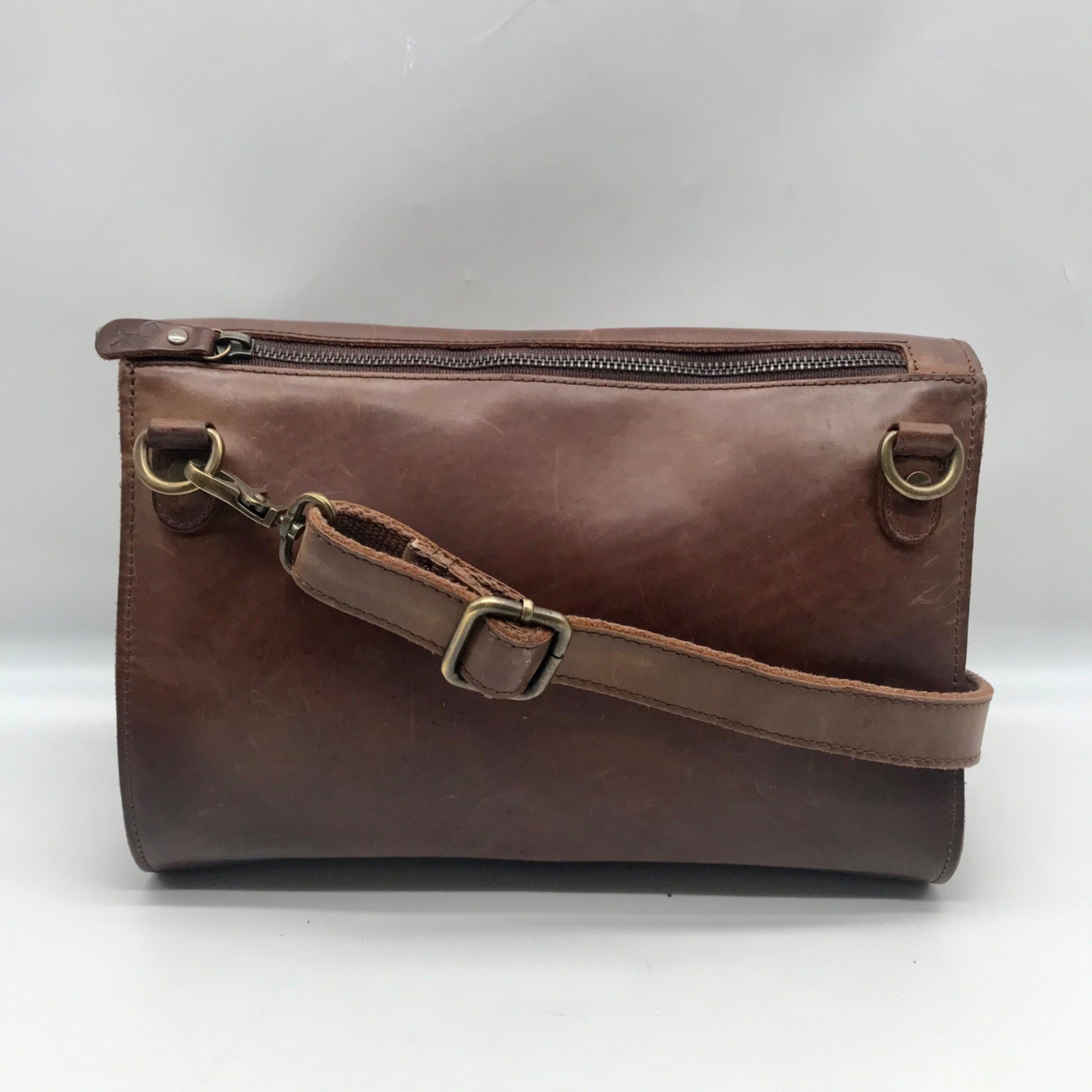 Baseballism Brown Glove Leather Crossbody Bag