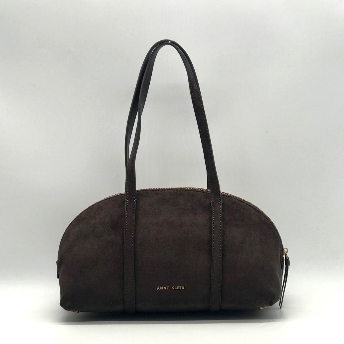 Anne Klein Brown Suede Shoulder Bag