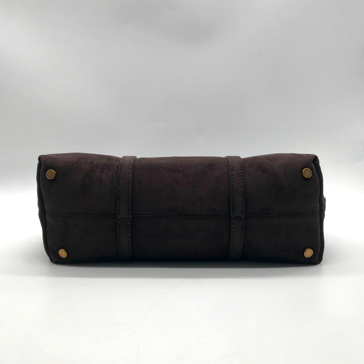 Anne Klein Brown Suede Shoulder Bag