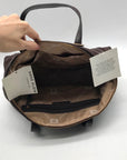 Anne Klein Brown Suede Shoulder Bag