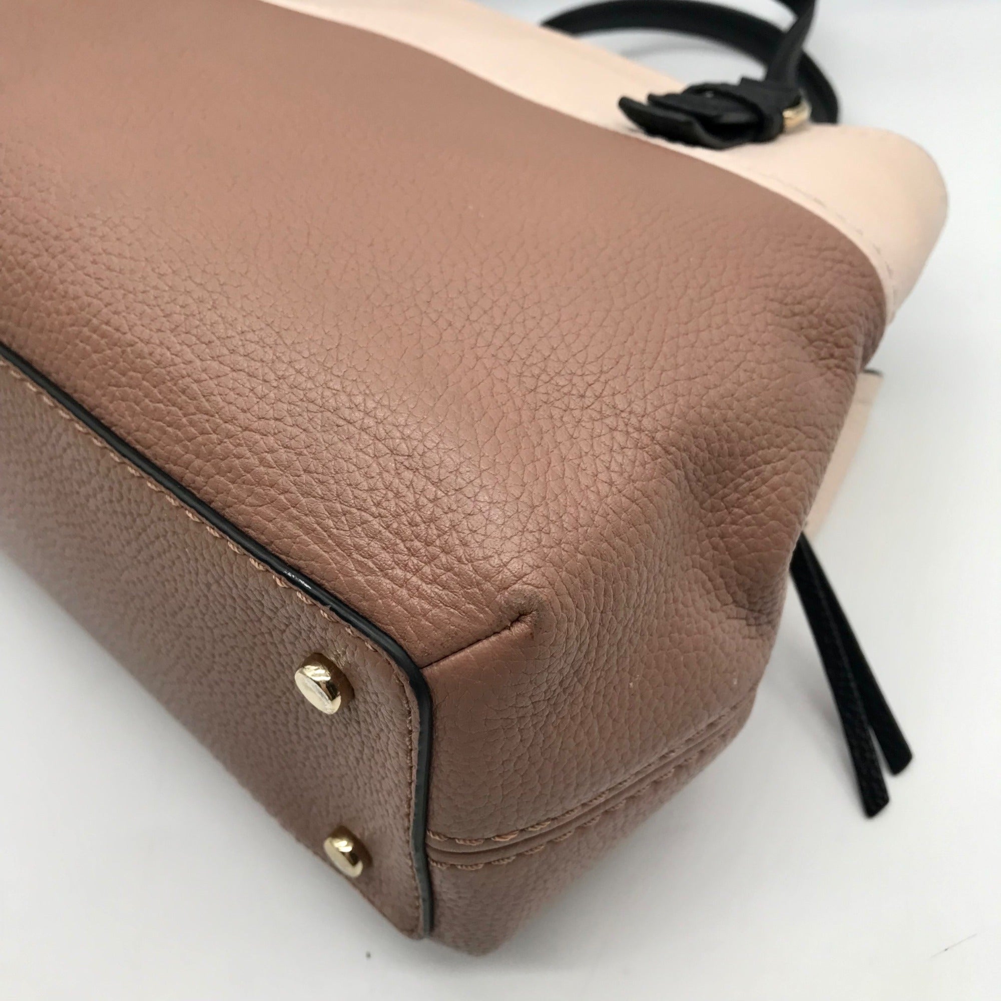 Kate Spade Pink Colorblock Pebbled Leather Jackson Street Octavia Shoulder Bag