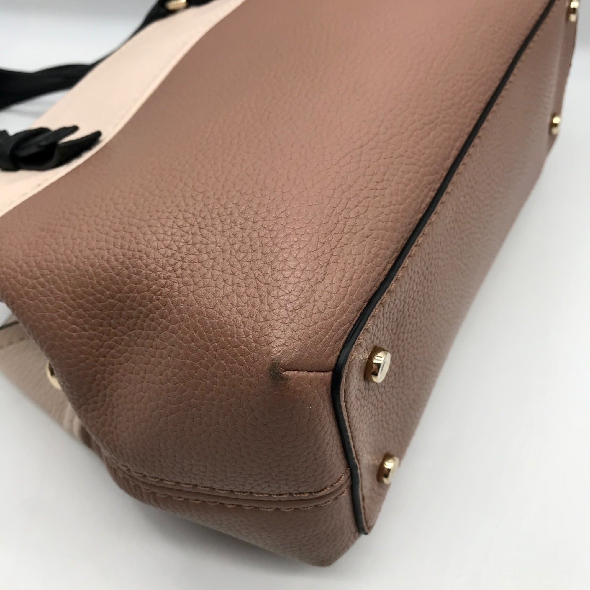 Kate Spade Pink Colorblock Pebbled Leather Jackson Street Octavia Shoulder Bag