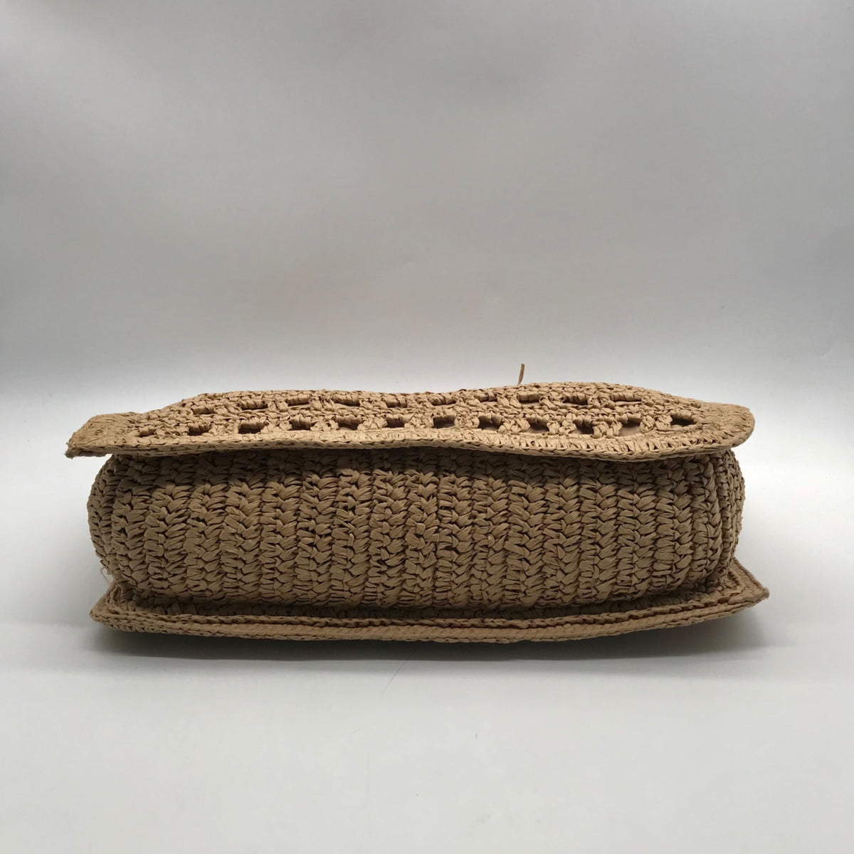 International Concepts Tan Square Raffia Tote Bag