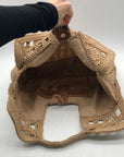 International Concepts Tan Square Raffia Tote Bag