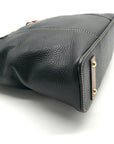 Dooney & Bourke Black Pebbled Leather Small Lexington Tote