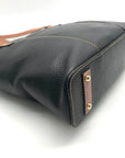 Dooney & Bourke Black Pebbled Leather Small Lexington Tote