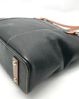 Dooney & Bourke Black Pebbled Leather Small Lexington Tote