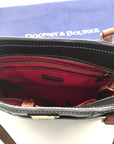 Dooney & Bourke Black Pebbled Leather Small Lexington Tote