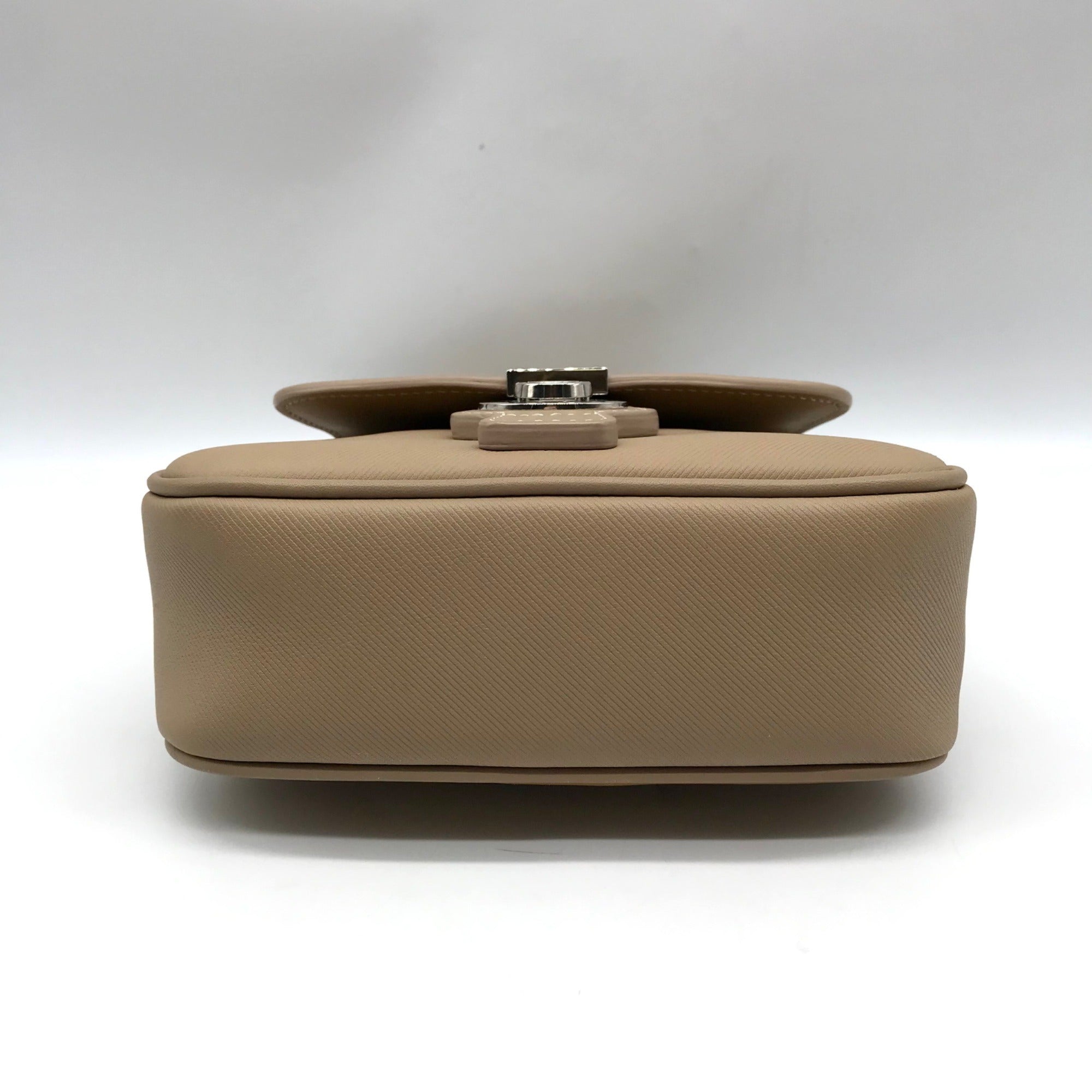 Burberry Beige Leather DK88 Top Handle Crossbody Bag