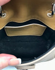 Burberry Beige Leather DK88 Top Handle Crossbody Bag