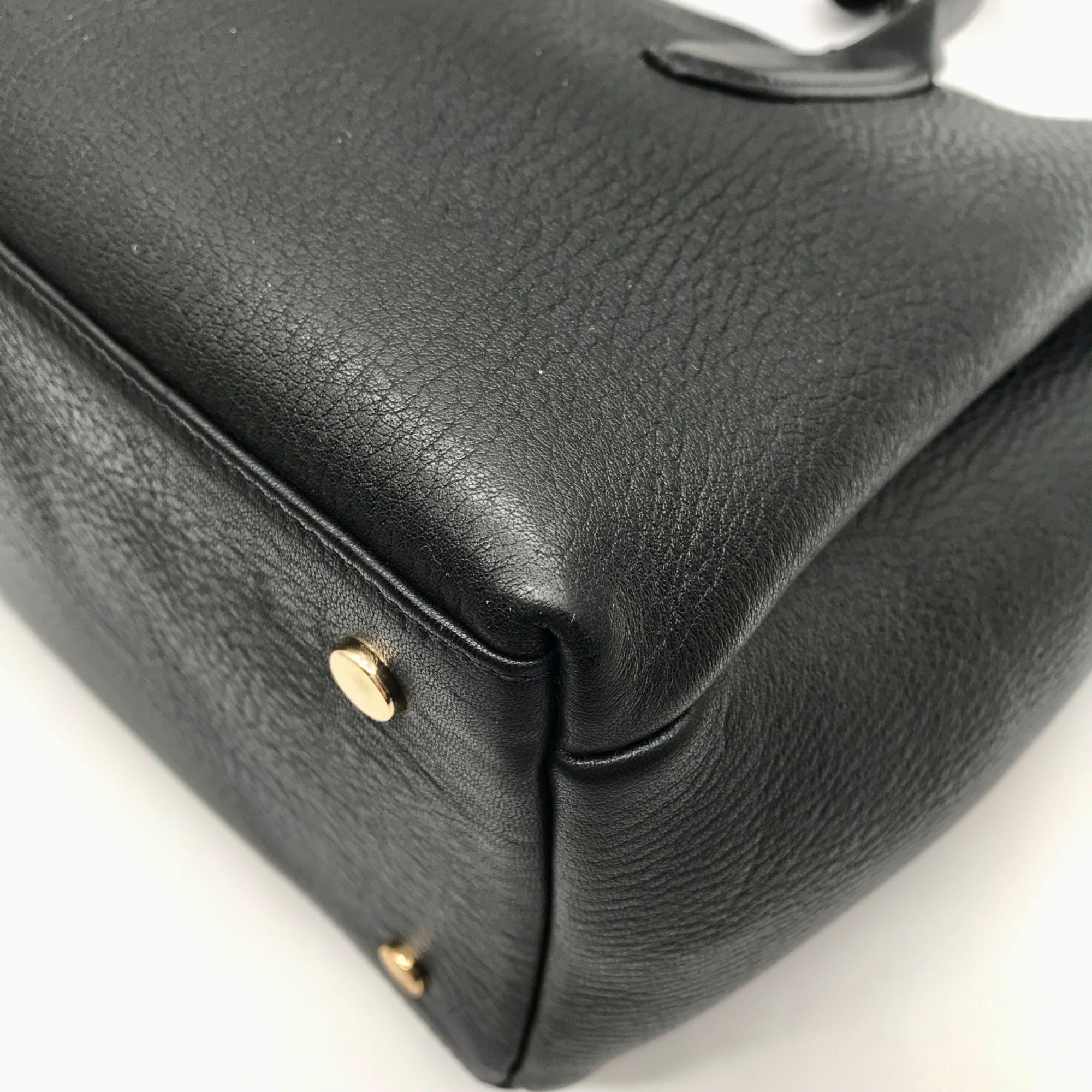 Radley London Black Pebbled Leather Medium Hillgate Place Grab Satchel Bag