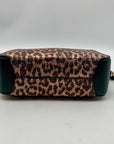 Kate Spade Candid Metallic Leopard Italian Leather Medium Camera Bag