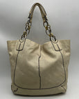 Coach Beige Leather Shoulder Bag 16815