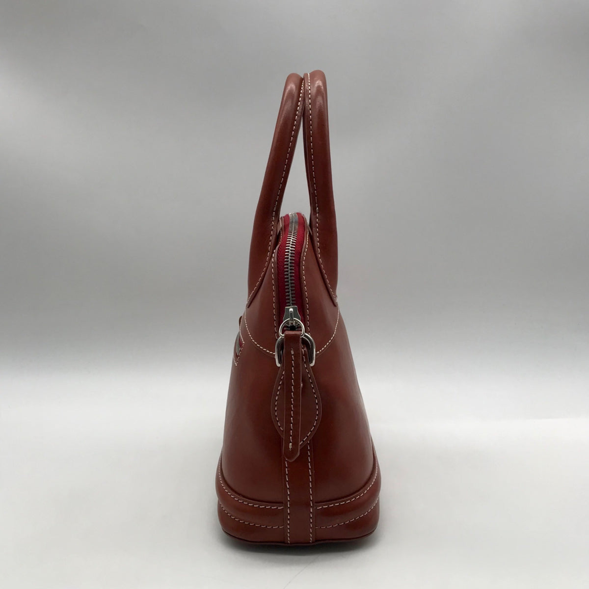 Dooney &amp; Bourke Brown Leather Florentine Domed Satchel Bag