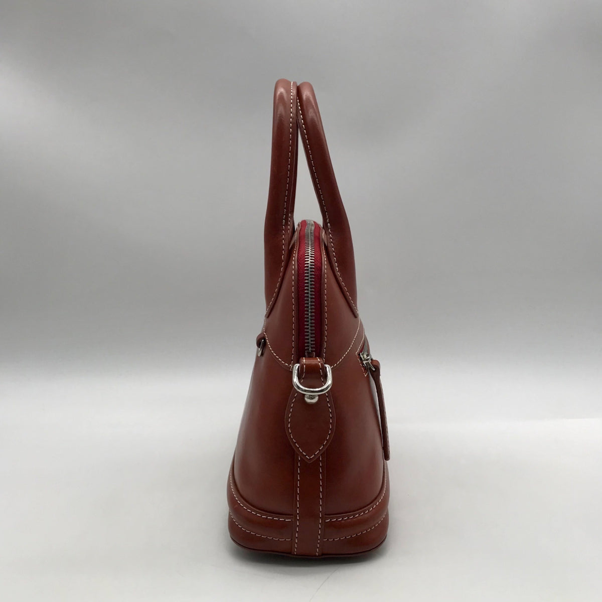 Dooney &amp; Bourke Brown Leather Florentine Domed Satchel Bag